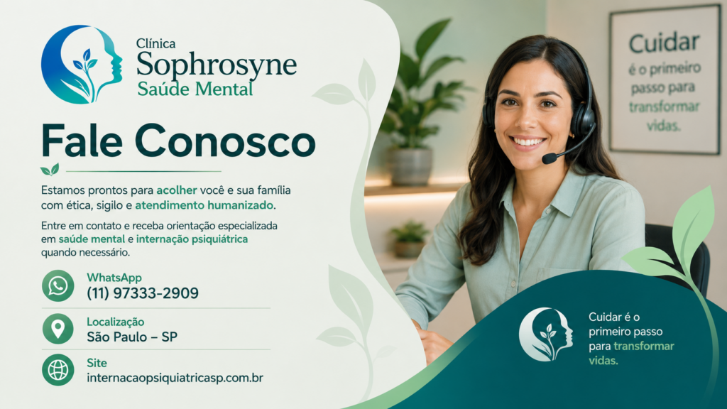 Atendimento da Clínica Sophrosyne Saúde Mental